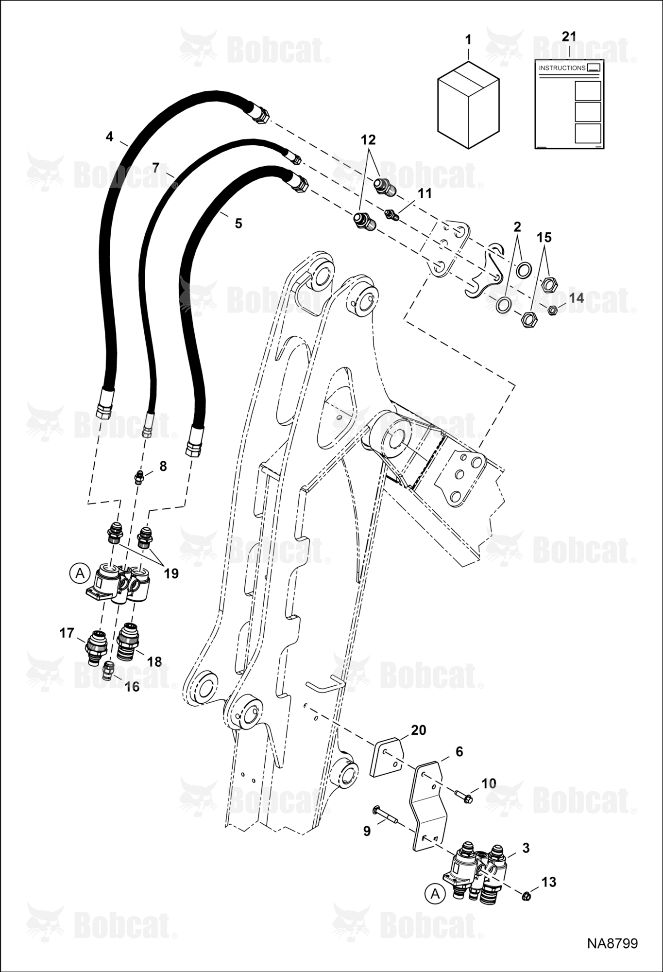 Coupler Block Kit (Long Arm)