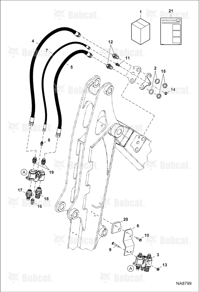 Coupler Block Kit (Long Arm)