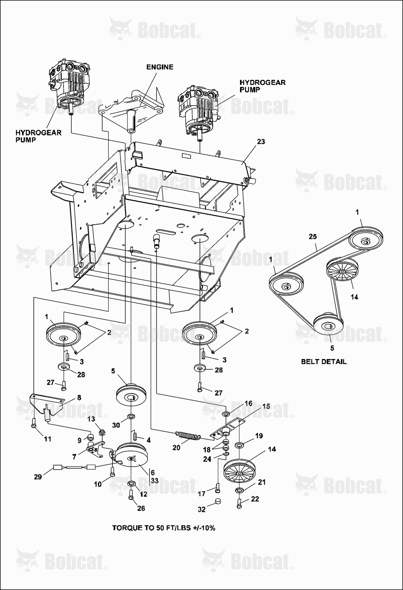 Lower Engine Deck ASSY/CLUTCH