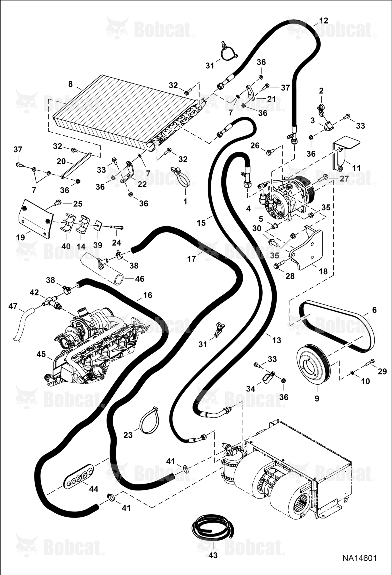 Engine & Attaching Parts (A/C Components)