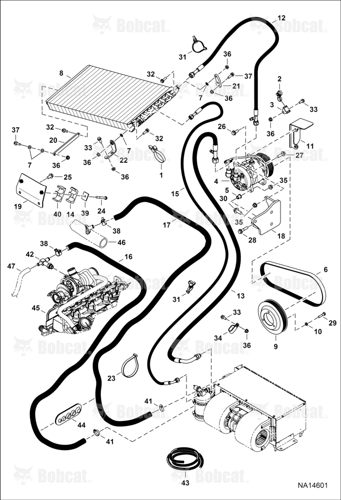 Engine & Attaching Parts (A/C Components)