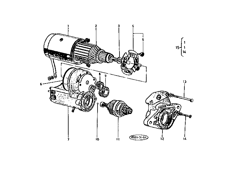 Starter (Component Parts) (Old Type)
