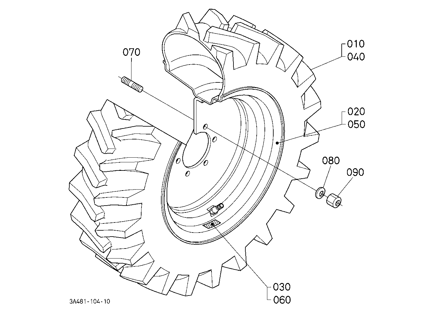 Front Wheel (280/70R18) [Option]