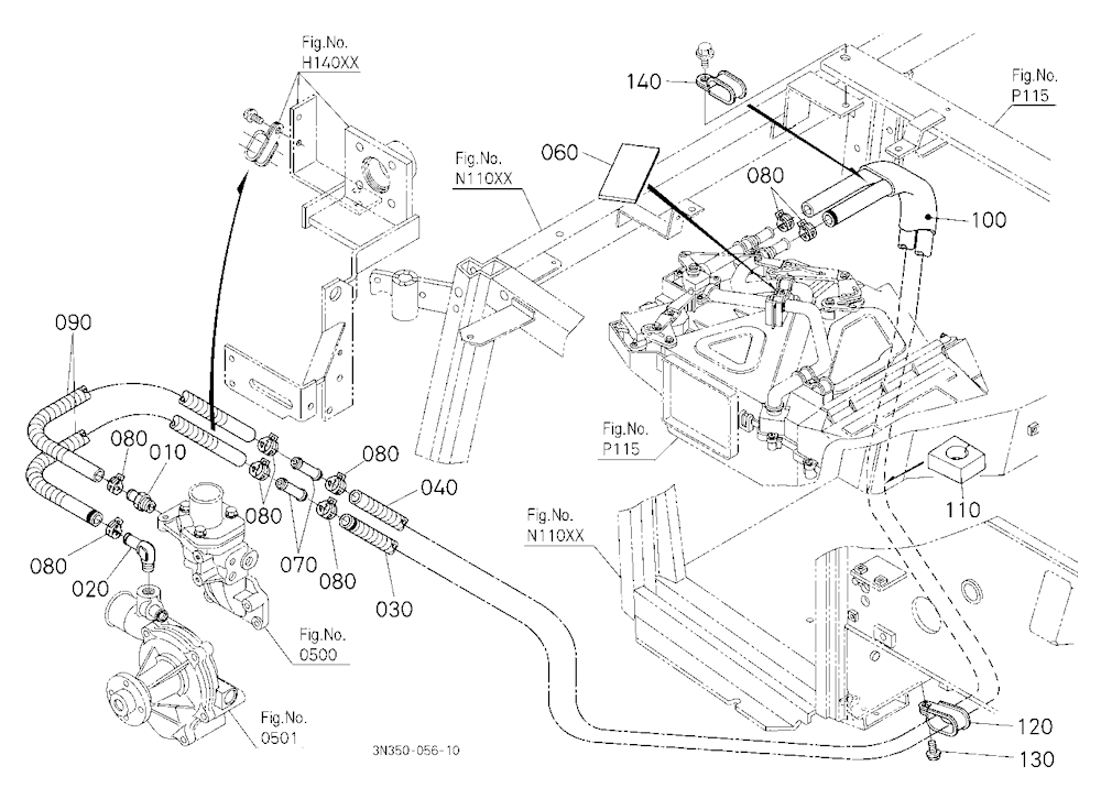 Heater Hose [Wider Cab Type]