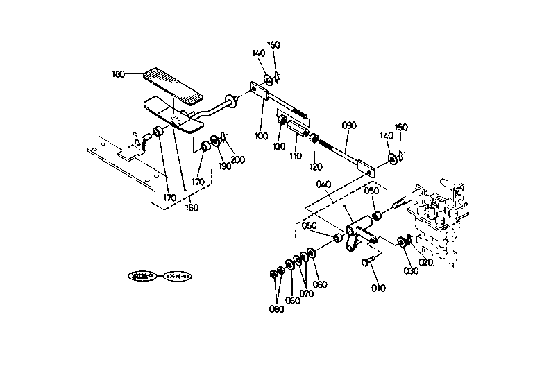 Control Pedal (Swivel/Swing Change)