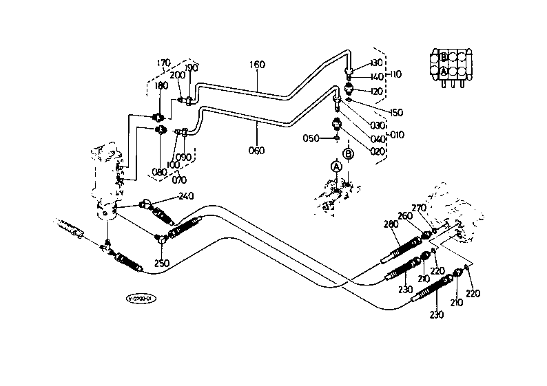 Oil Piping (4) (Travel Lh)