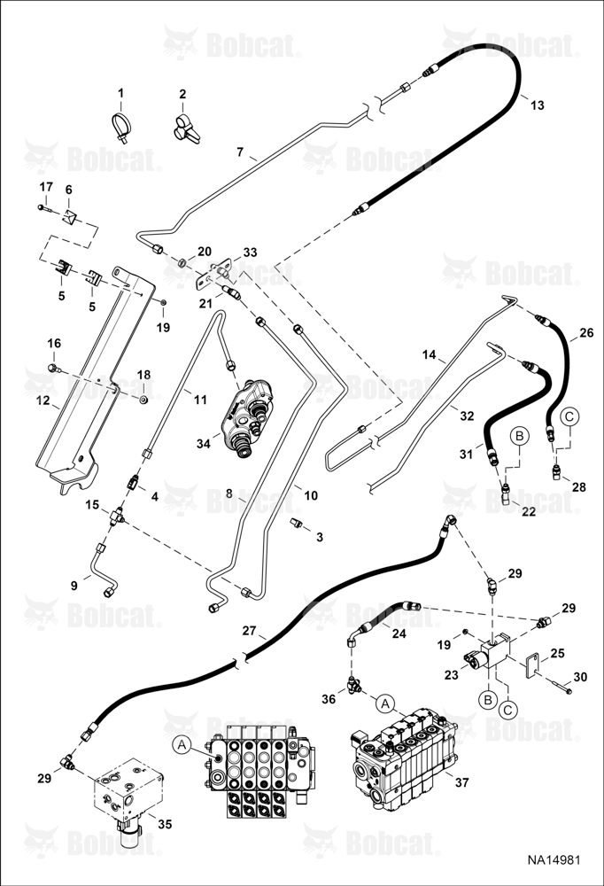 Hydraulic Circuitry (Power Attachment Lock)