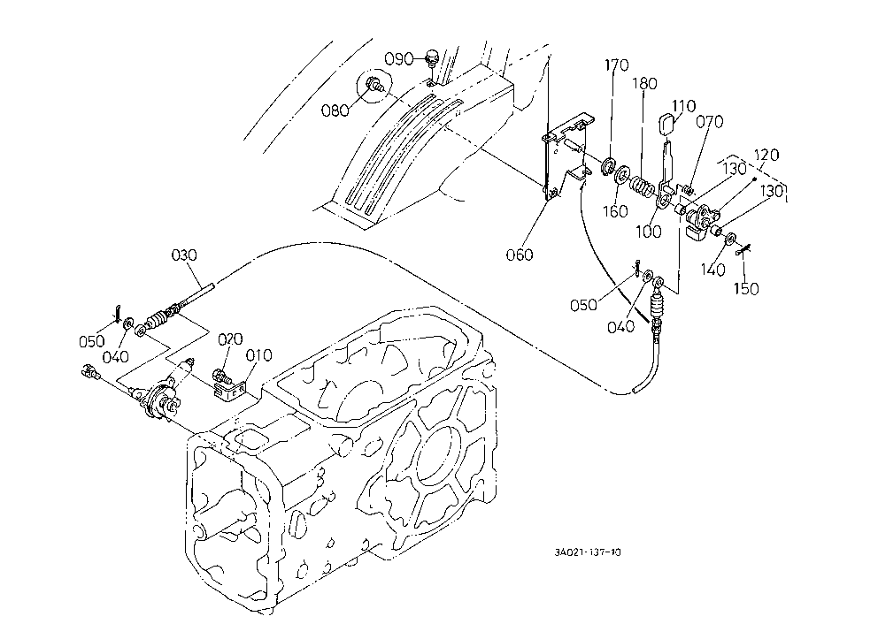 Pto Clutch Control Lever [New Type]