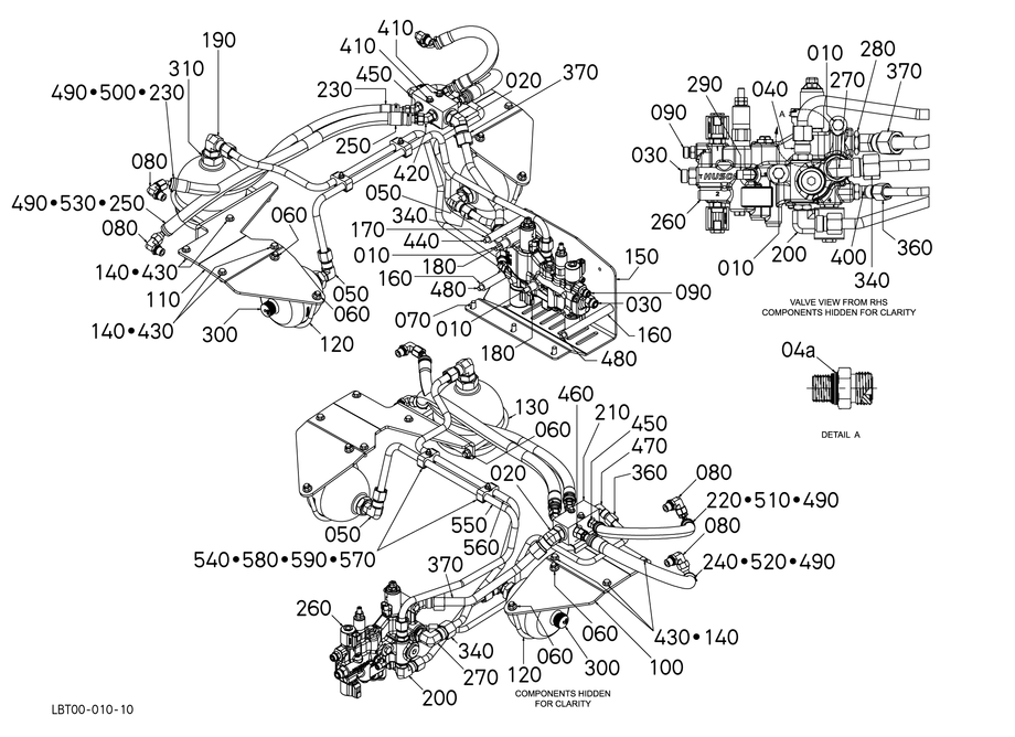 Hydraulic Installation - Suspended Axle - Range 1
