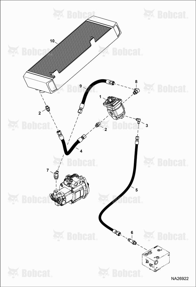 Hydraulic Circuitry (Fan Motor) (Non-reversible)
