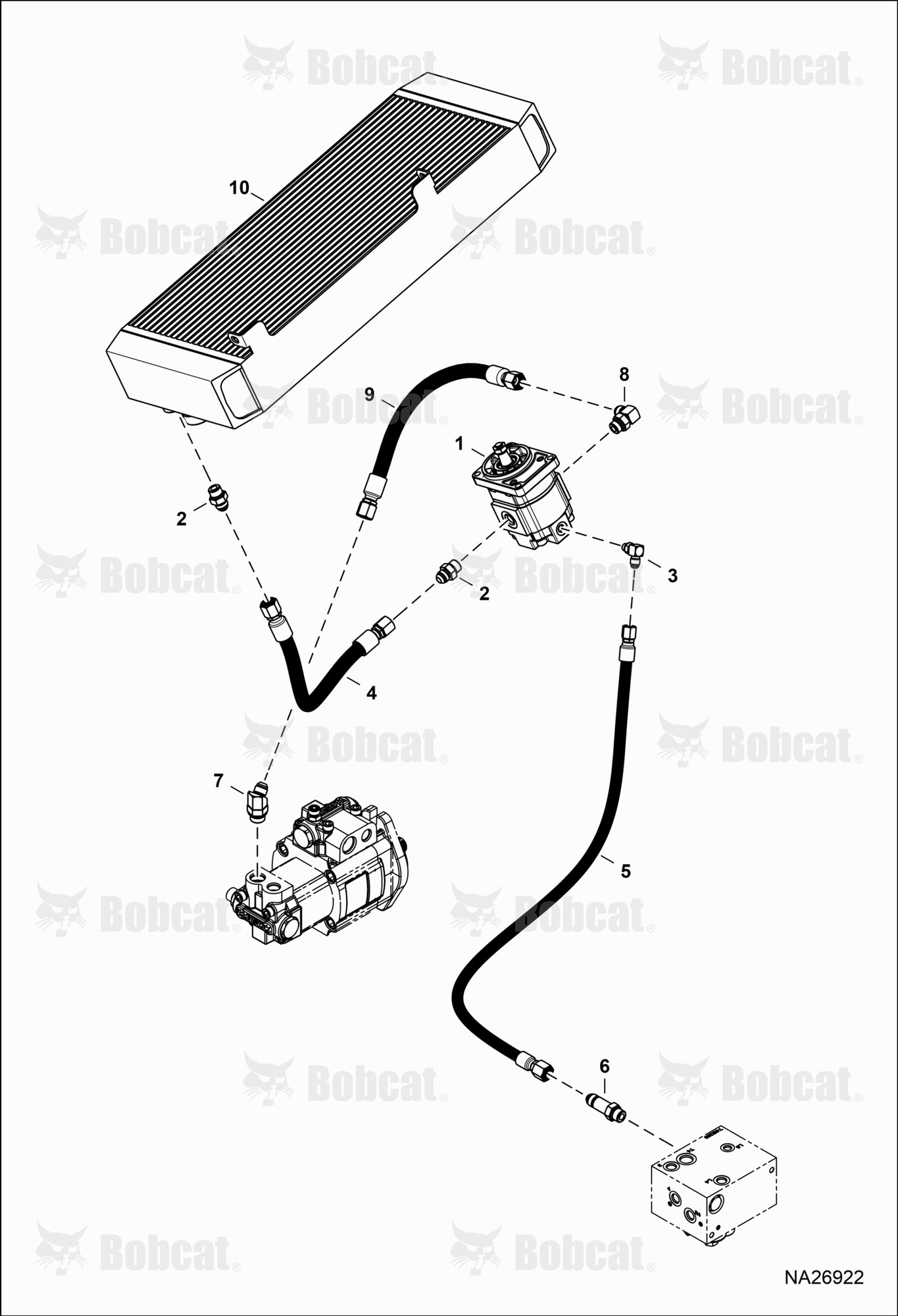 Hydraulic Circuitry (Fan Motor) (Non-reversible)