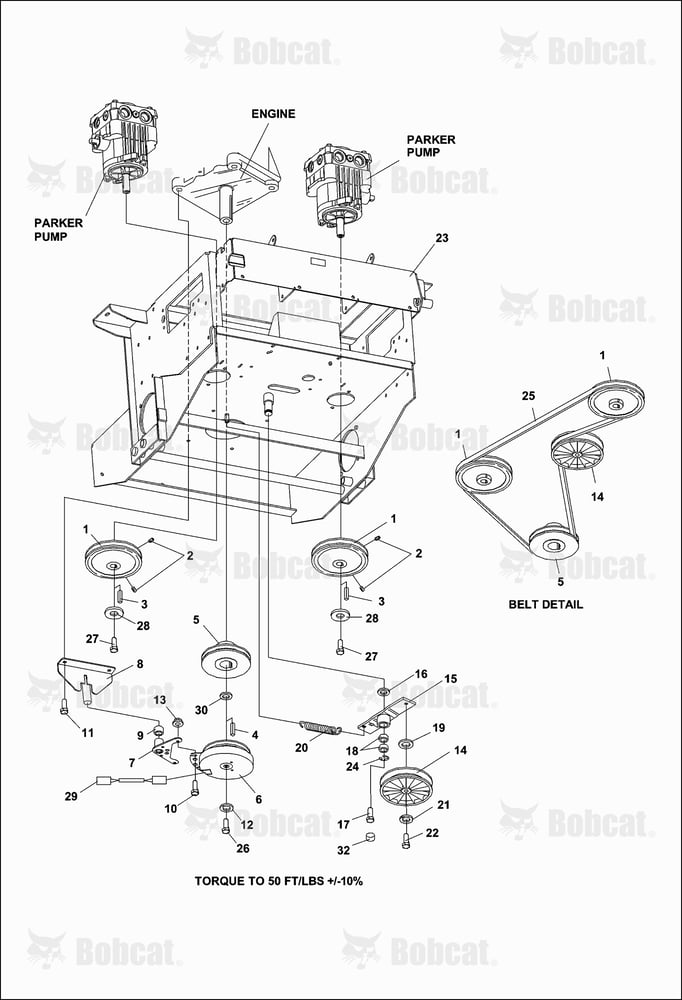 Lower Engine Deck ASSY/CLUTCH