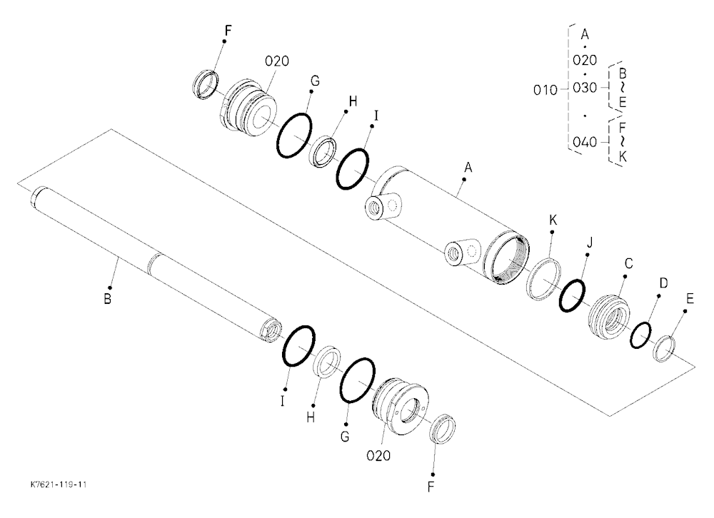 Steering Cylinder [Component Parts]