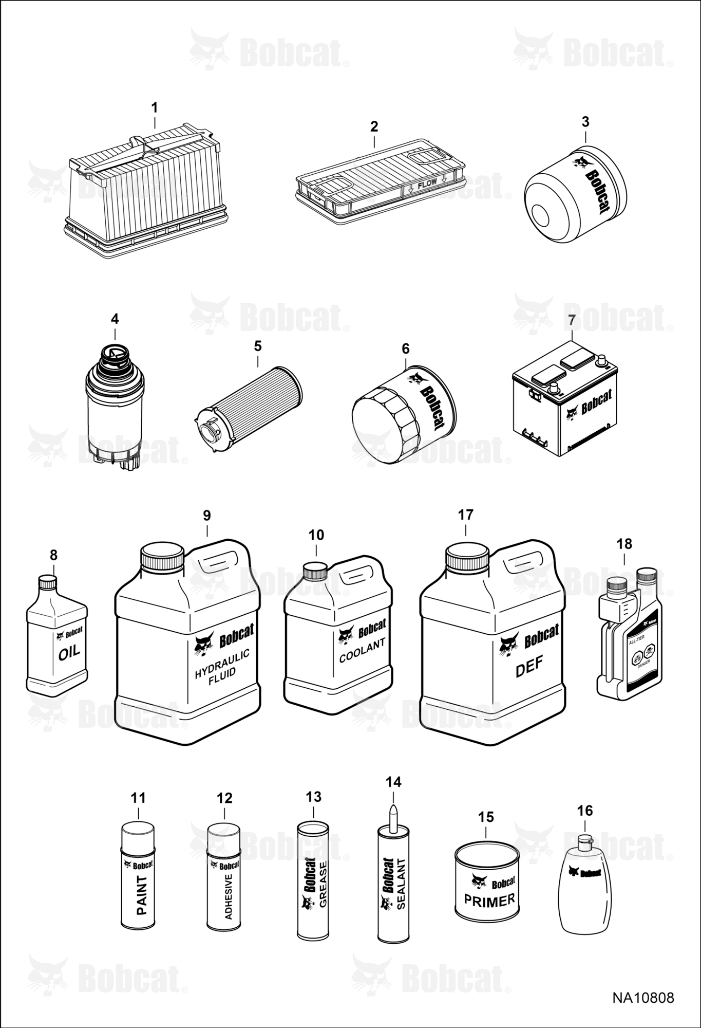 Maintenance Items (Service Parts)