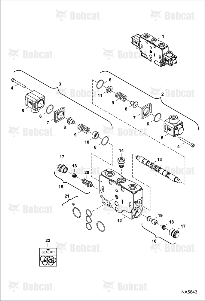 Hydraulic Control Valve (Blade Section)