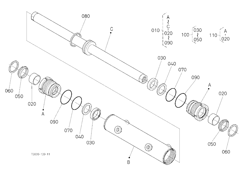 Steering Cylinder [Component Parts][New]