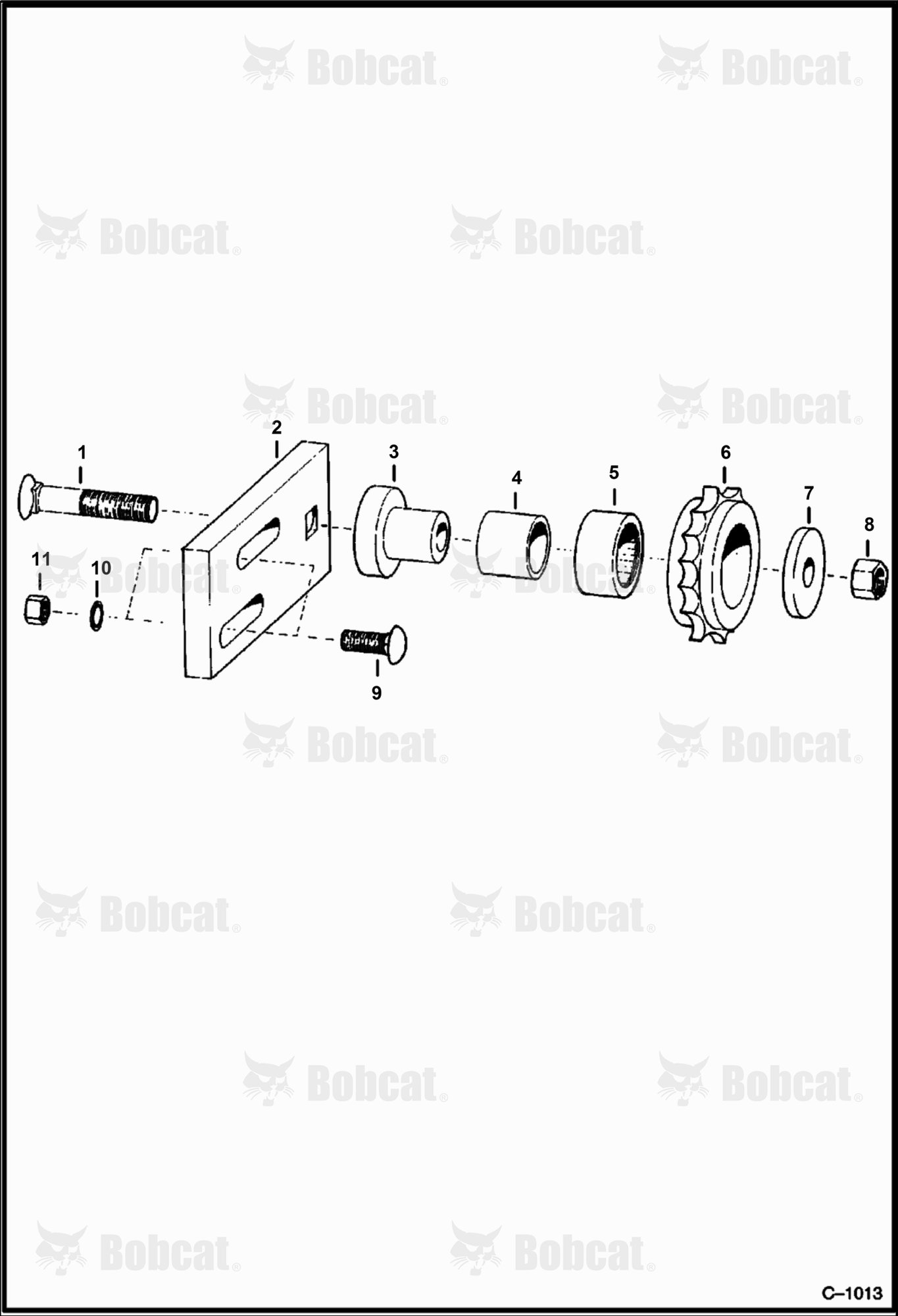 Outside Clutch Chain Tightener (Left Side)