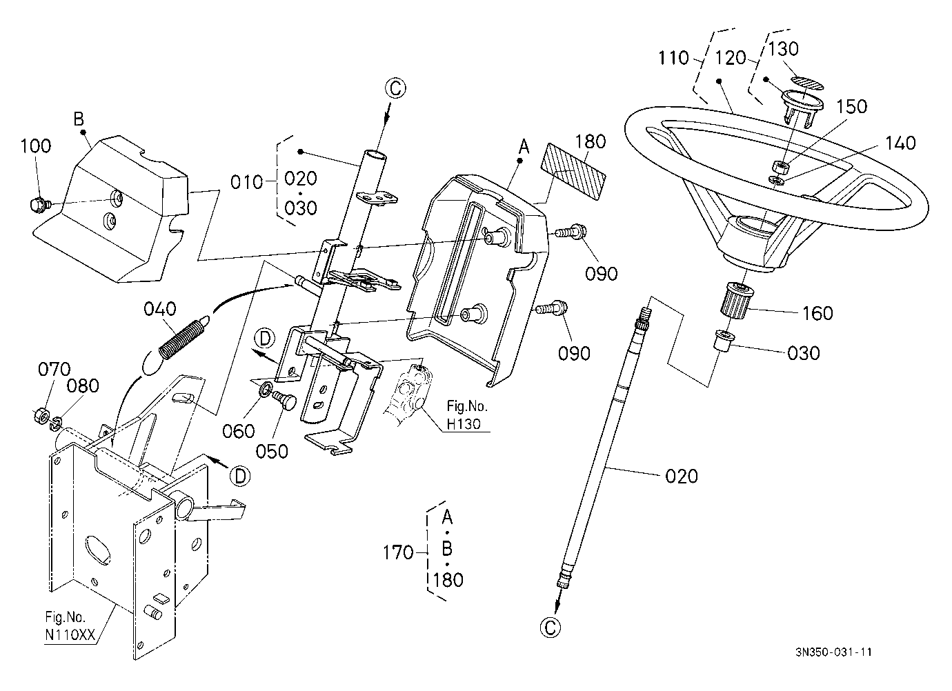 Steering Handle [Wider Cab Type] [A]