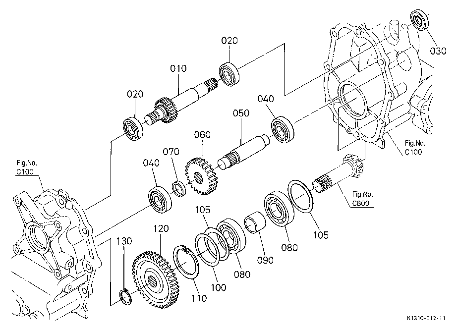 Brake Gear-Shaft/Idler Shaft