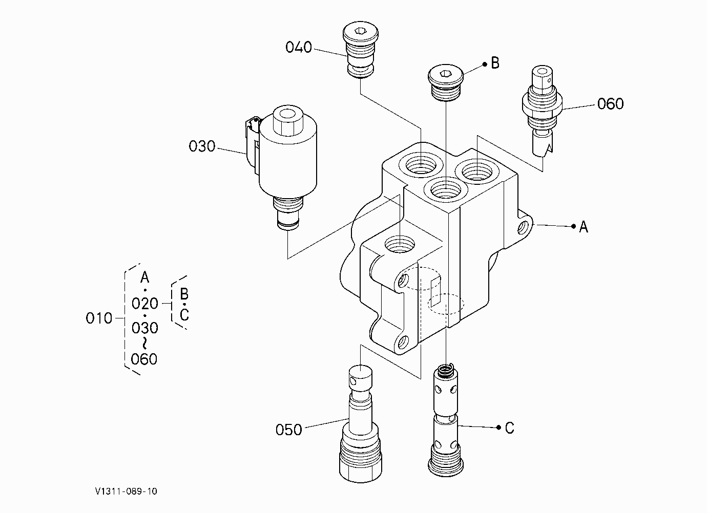 POSITIONING VALVE [COMPONENT PARTS][POSITIONING BU