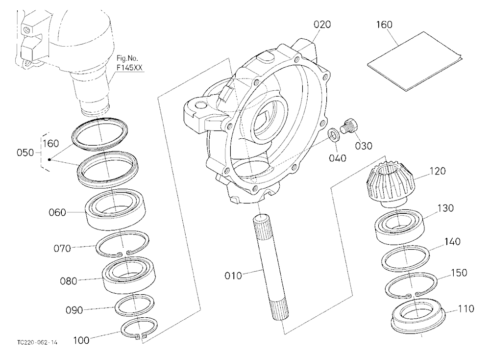 Front Axle Case Lh [New]