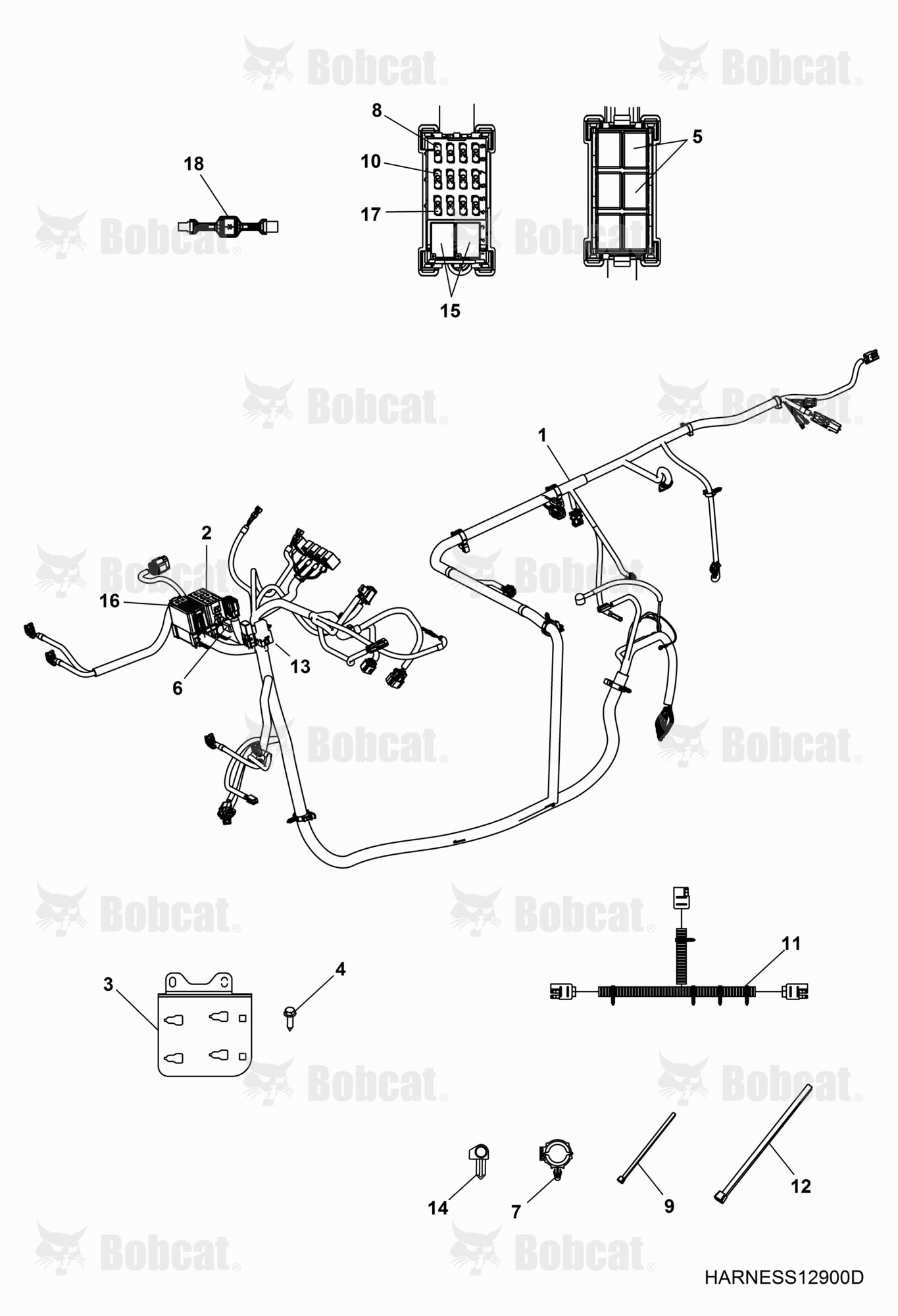 ELECTRICAL, Wire Harnesses  AJNU20001 & Above