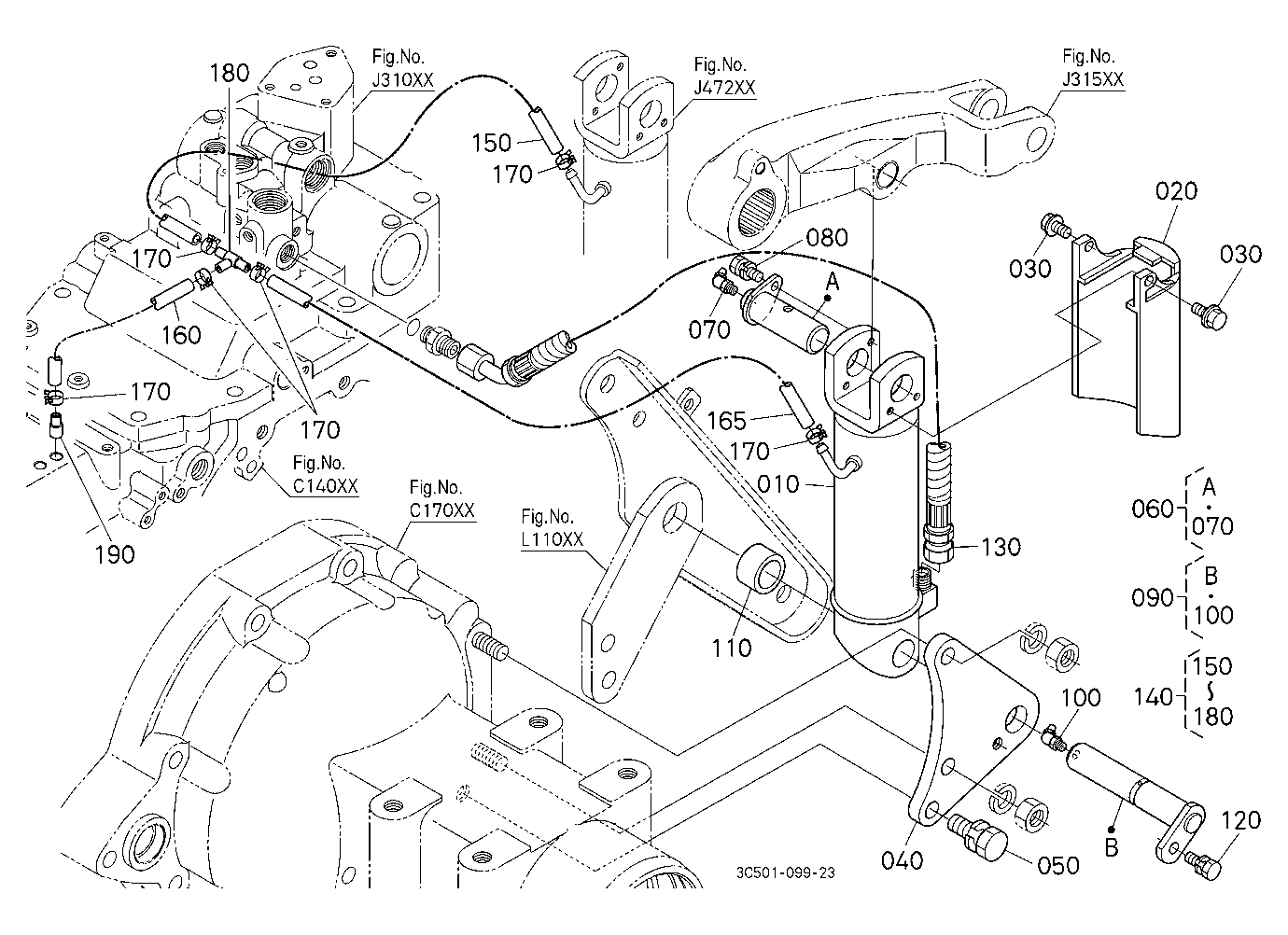 3P-Lift Assist Cylinder Lh