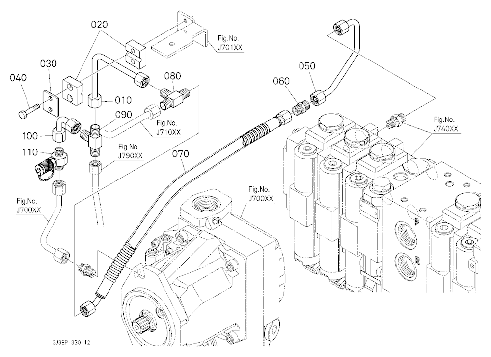 Hydraulic Oil Line (Axial Pump To Remote Control V