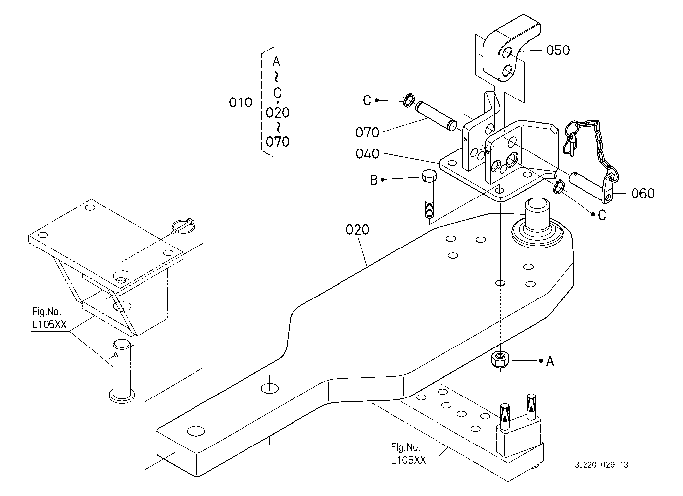 Drawbar Kit (Fix Piton) [Option]