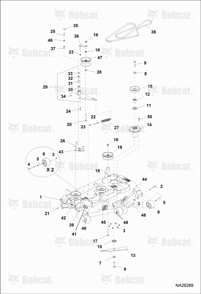 61" Side Deck ASSY