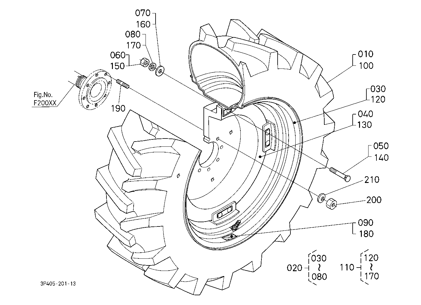 Rear Wheel (18.4R38) [A]