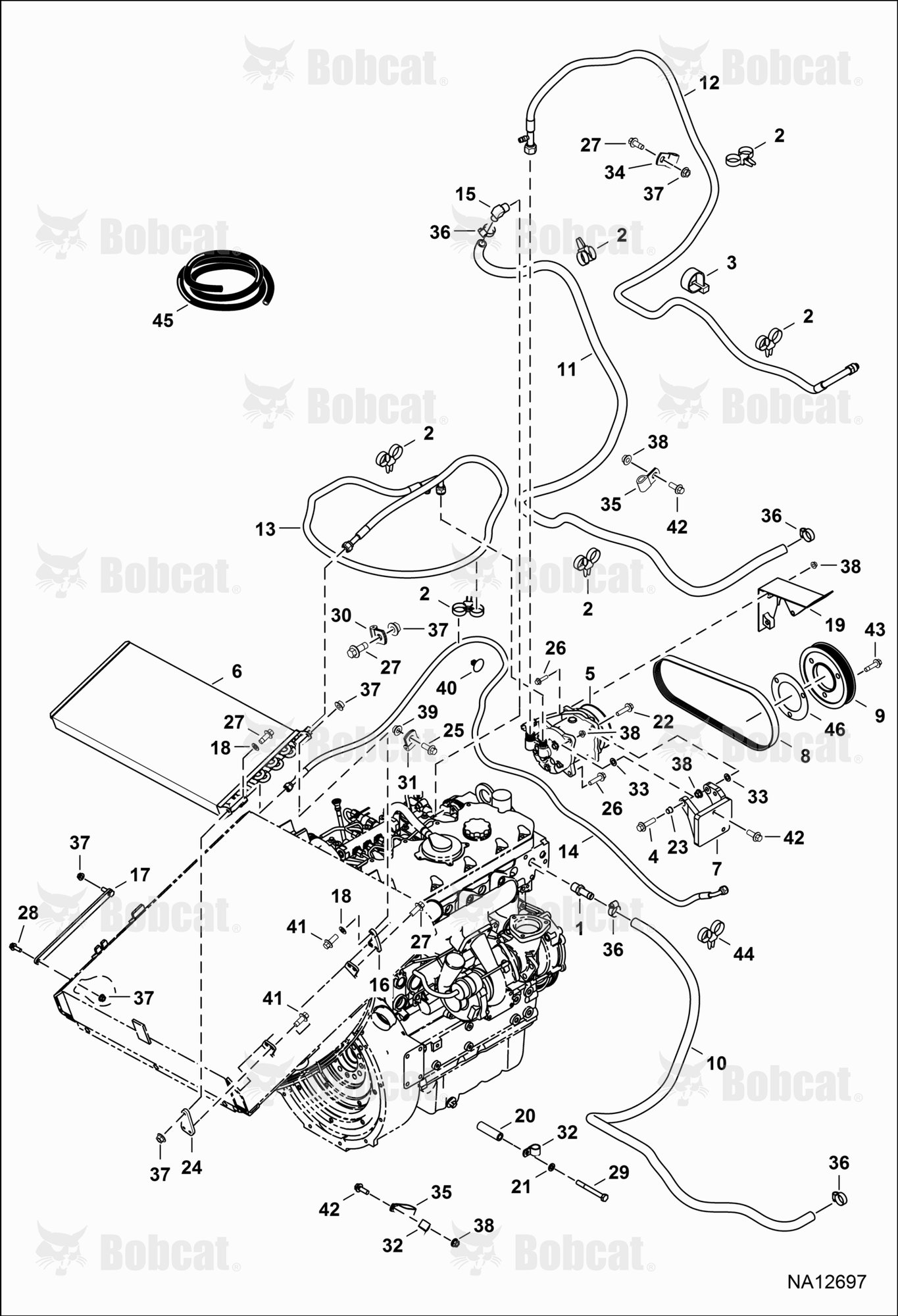 Engine & Attaching Parts (Heat & A/C Components)