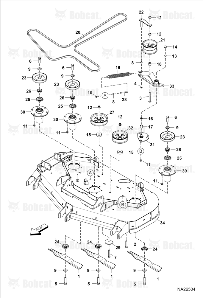BELTS, Pulleys & Blades (52")