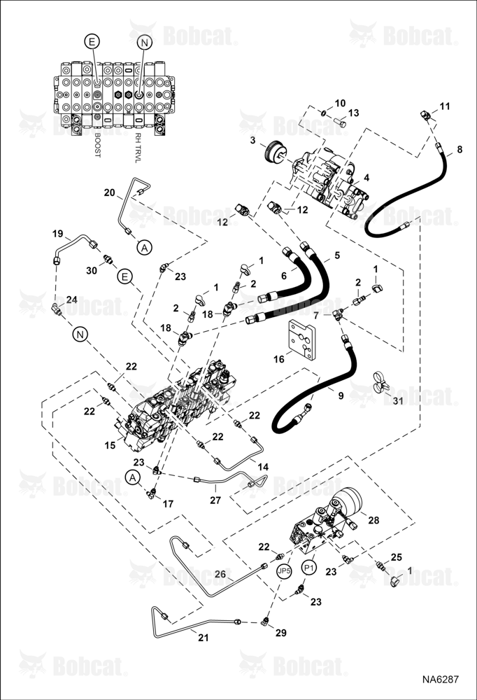 Hydraulic Circuitry (Manifold & Pump)