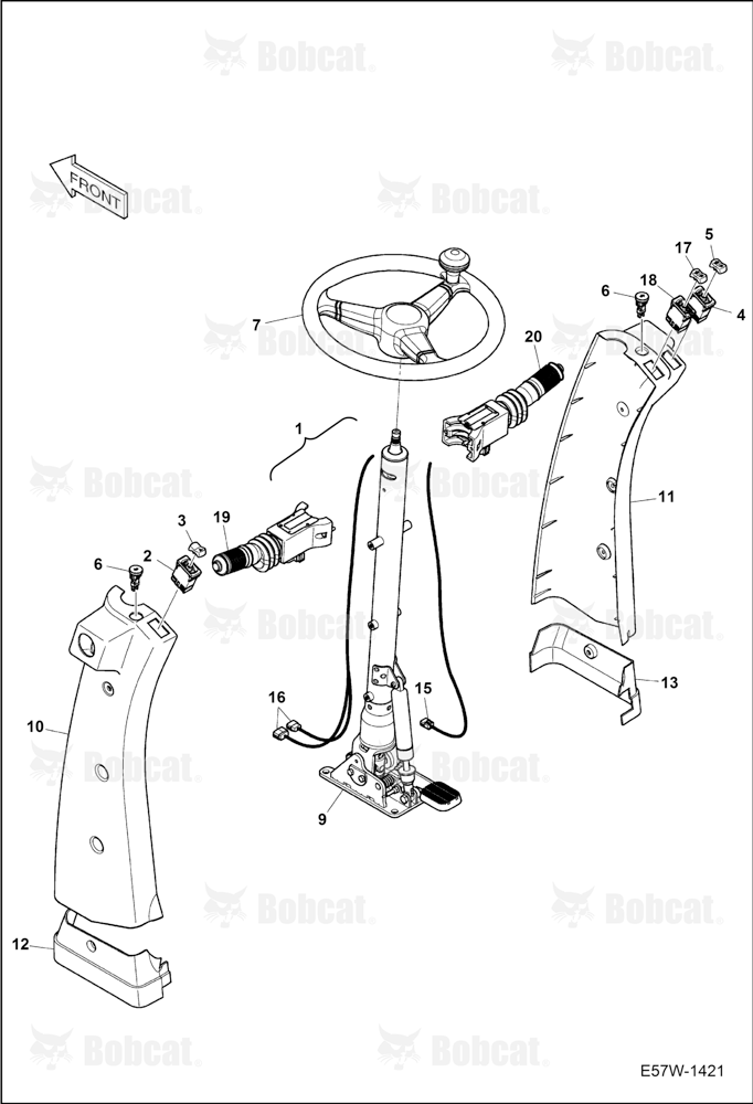 Steering Column  B3WU11697 & Above