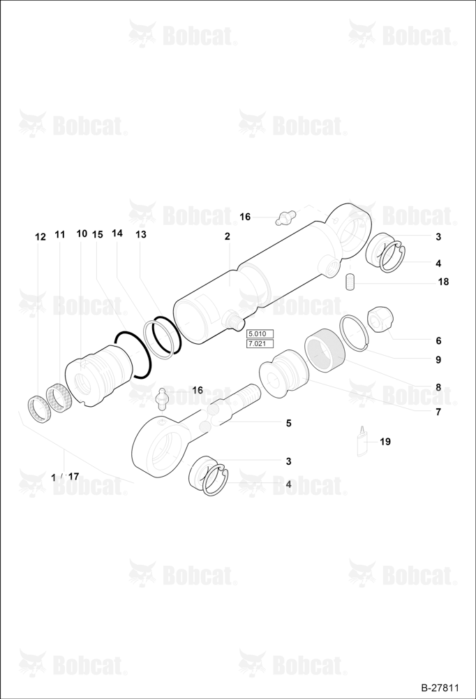 Hydraulic Cylinder - 4 IN 1 Shovel Z 70/35