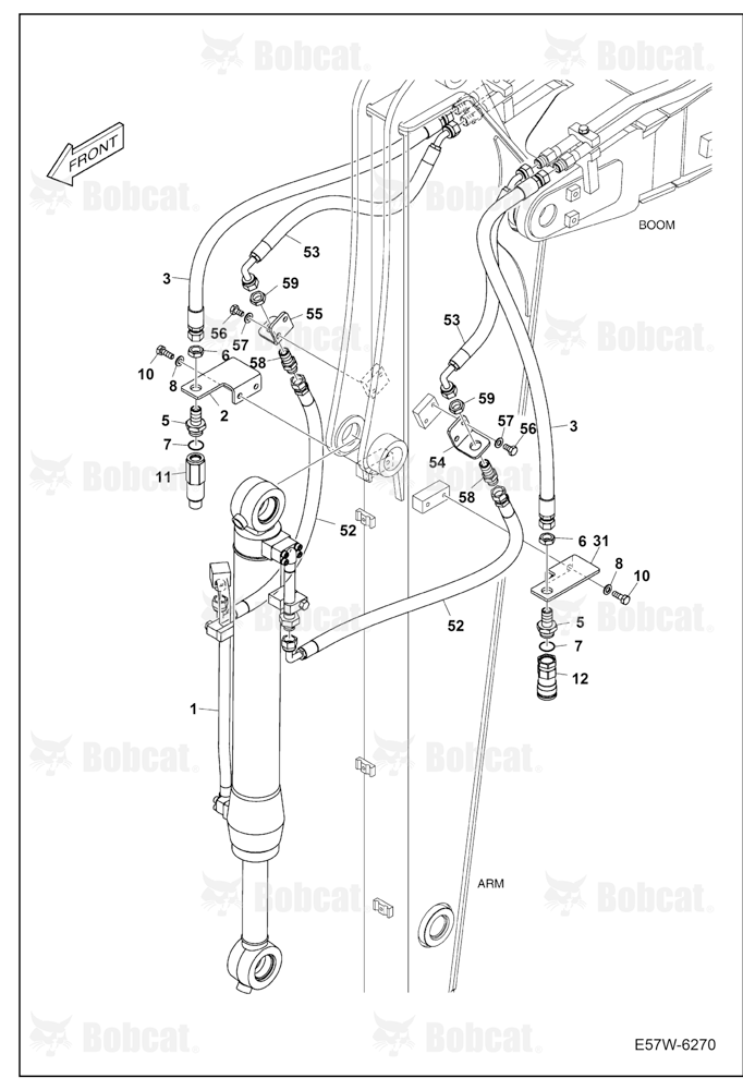Hydraulic Circuitry (Arm 1,9 m)