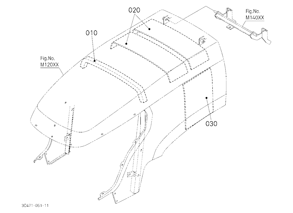 Hood(Bonnet) Upper(Sound Absorber/Insulator)