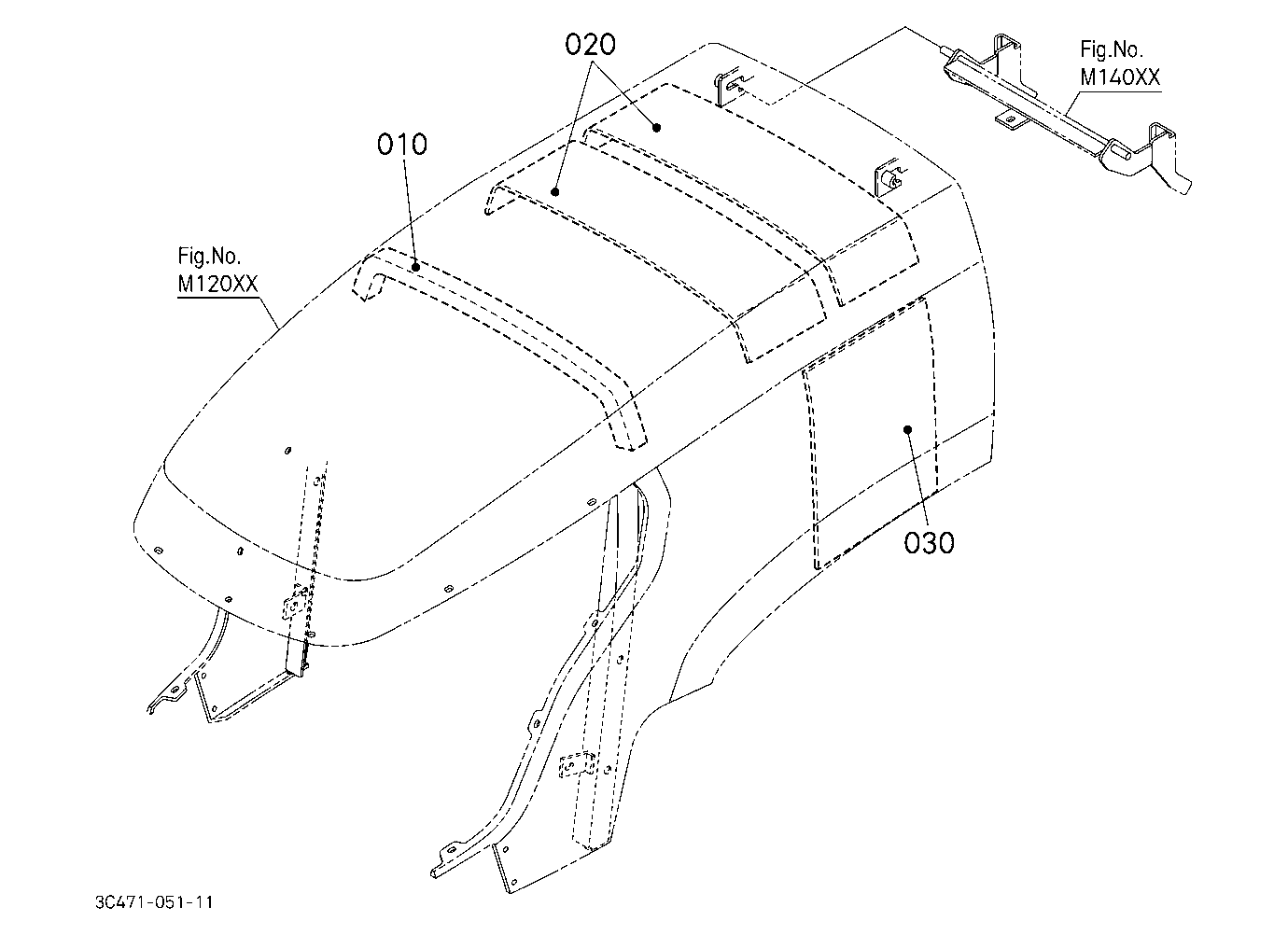 Hood(Bonnet) Upper(Sound Absorber/Insulator)
