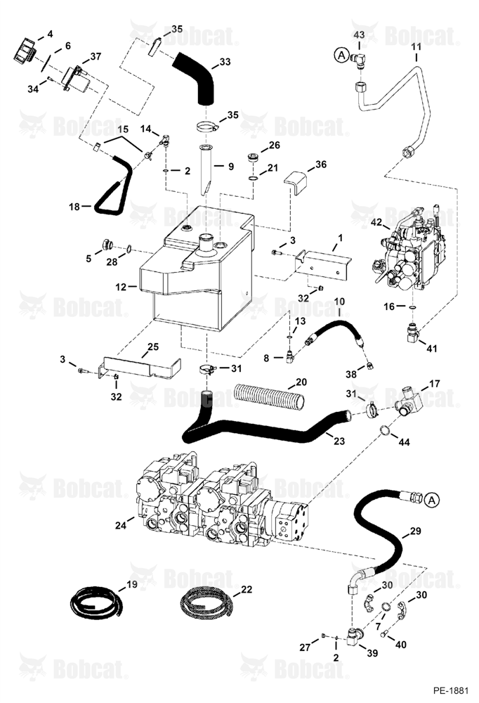 Hydrostatic Circuitry (W/Tank) (W/SJC)  521313913 & Above, 521411181 & Above, 521512100 & Above, 521611030 & Above, 526015999 & Below, 526111999 & Below, 525814999 & Below, 525911999 & Below