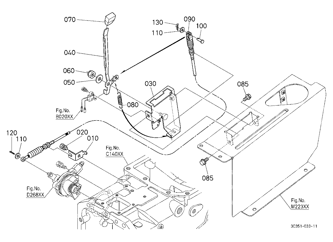 Pto Clutch Lever