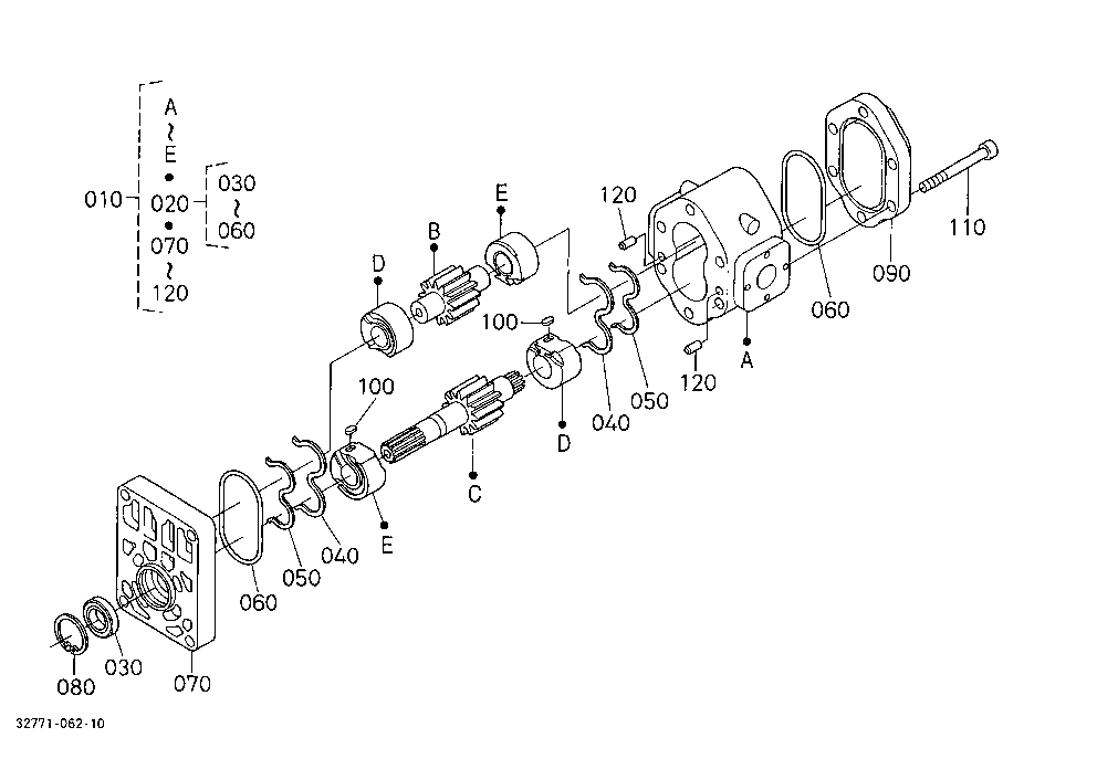 Hydraulic Pump(Side) [Component Parts]