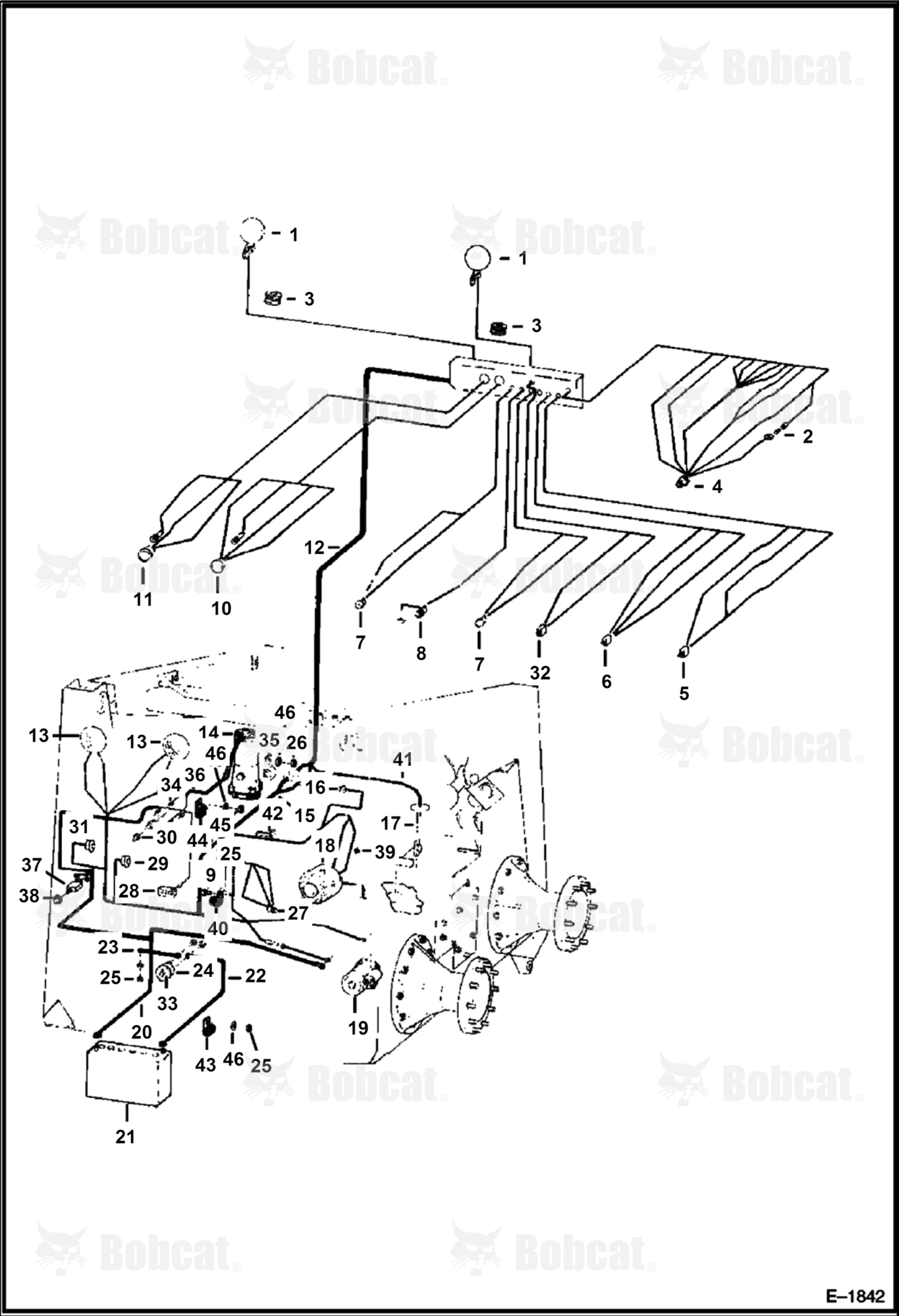 CAB & Engine Electrical Circuitry  496913131 & Above