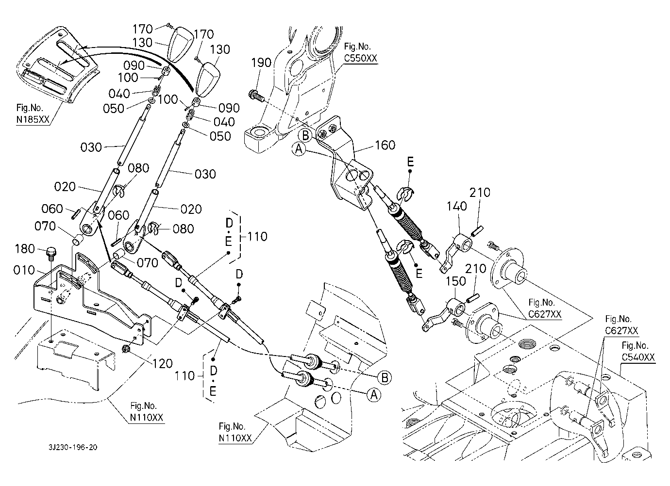 Pto Gear Shift Lever