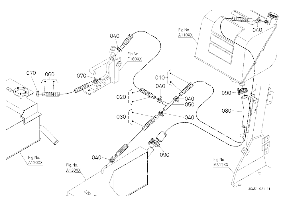 Fuel Pipe 1 (Rear)