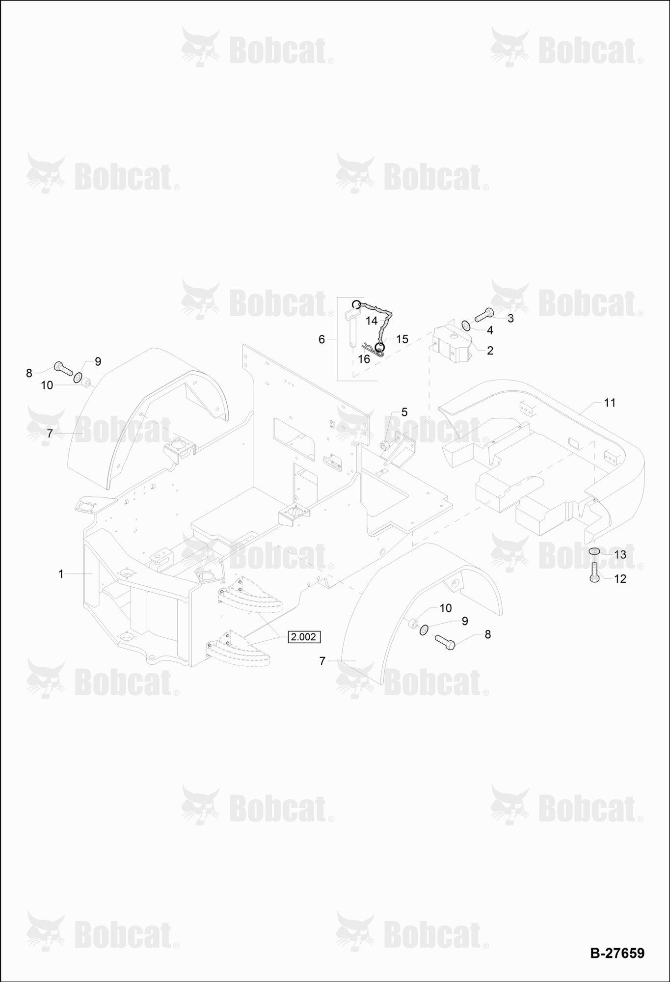 Rear CHASSIS, Mud Guard