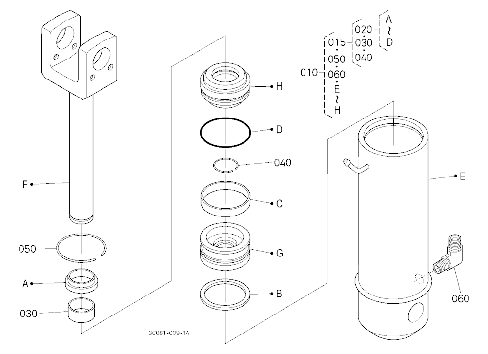 3P-Lift Assist Cylinder [Component Parts]