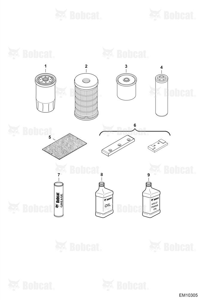 Scheduled Maintenance Items (Every 500 Hours)