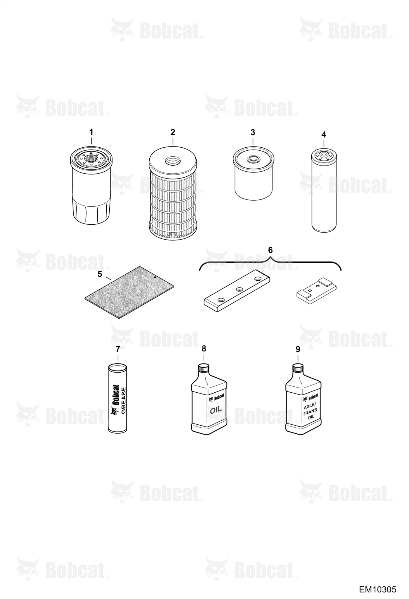 Scheduled Maintenance Items (Every 500 Hours)