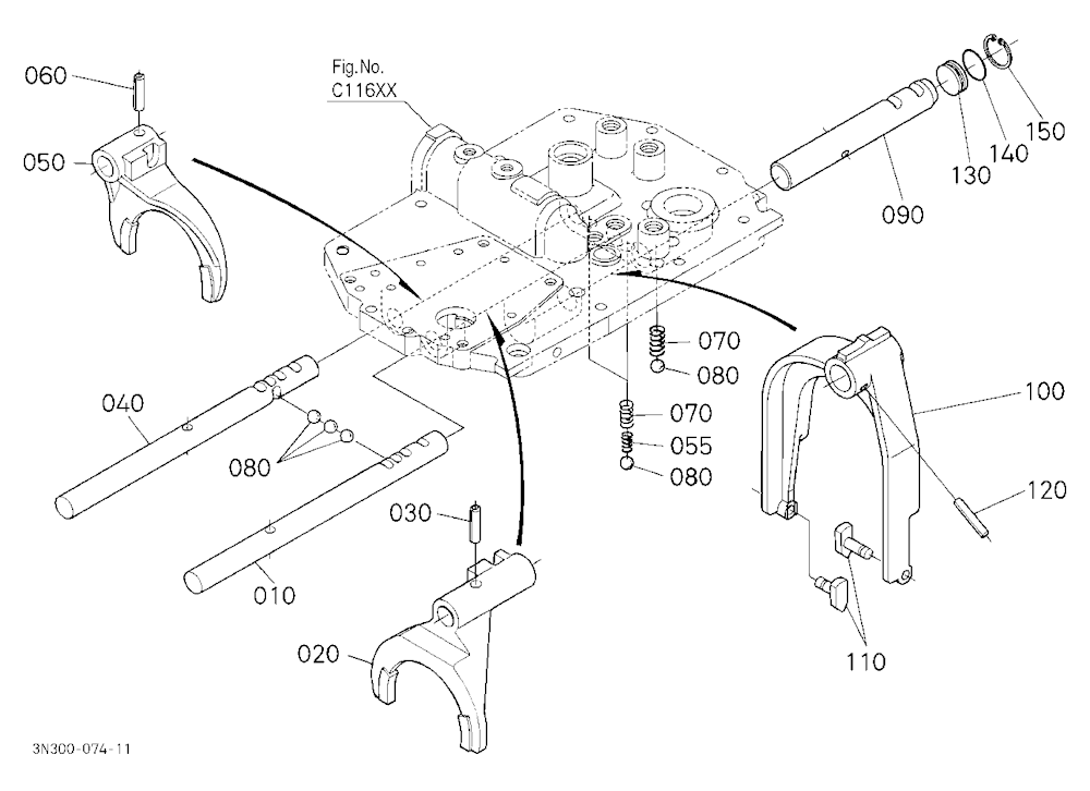 Main Gear Shift Fork